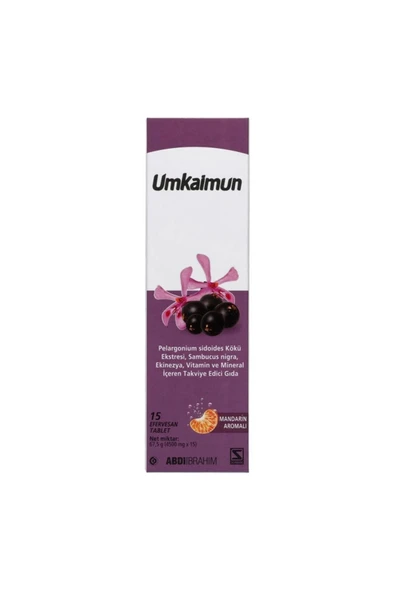 Umkaimun Vitamin ve Mineral  Efervesan 15 Tablet ürün görseli 1