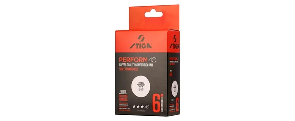 Stiga Table Tenis Ball Perform Masa Tenisi Pinpon Topu Beyaz 6lı 1113-2110-06 ürün görseli 1