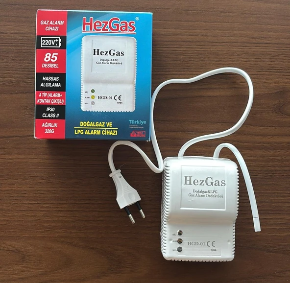 HEZGAS Hgd-01 Doğalgaz & Gaz Alarm Dedektörü ürün görseli 1
