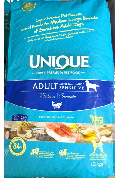 Medium&large Sensitive Somonlu Yetişkin Köpek Maması 12 Kg01254148565 ürün görseli 1
