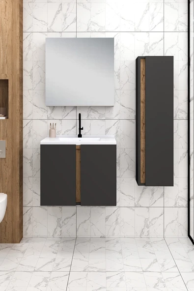 65 cm Lavina Banyo Dolabı + 30 cm Lavina Boy Dolabı ürün görseli 1