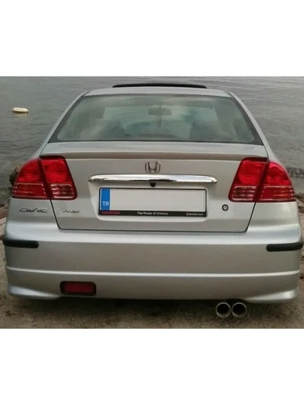 Honda Civic 2001-2006 Sedan Plastik Parlak Siyah Spoiler-Spoyler ürün görseli 1