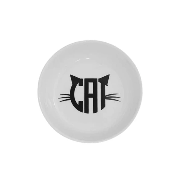 Raccoon Cat Kedi Seramik Mama ve Su Kabı 250 Ml ürün görseli 1