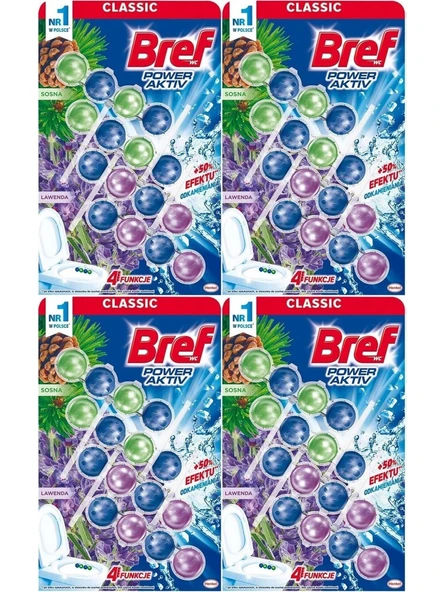 Bref Power Aktiv Klozet Bloğu Çam ve Lavanta Kokulu (16 Lı Set) (4pk 4) 4 Paket ürün görseli 1