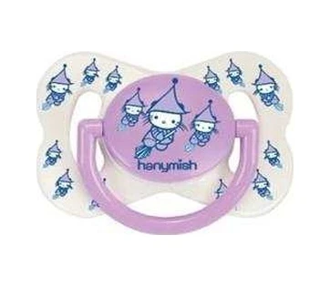 HANYMİSH CUTE SİLİKON DAMAKLI EMZİK NO:2  6-18 AY - MOR Mor ürün görseli 1