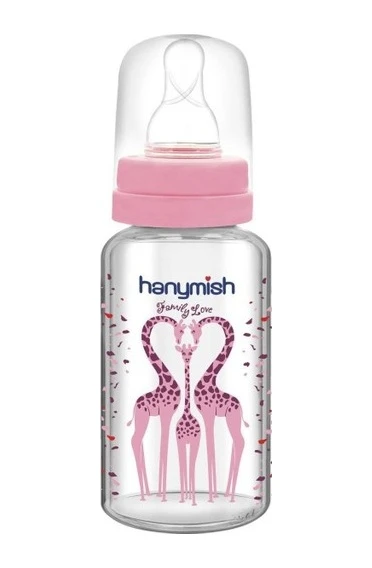 Hanymish Cam Biberon 125 ml Pembe ürün görseli 1