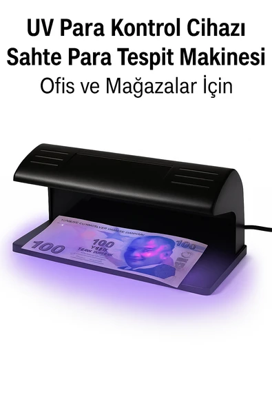 UV Para Kontrol Cihazı  Sahte Para Tespit Makinesi Ofis ve Mağazalar İçin ürün görseli 1