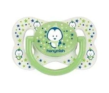 HANYMİSH CUTE SİLİKON DAMAKLI EMZİK NO:3  18  AY - YEŞİL Lila - Mavi ürün görseli 1