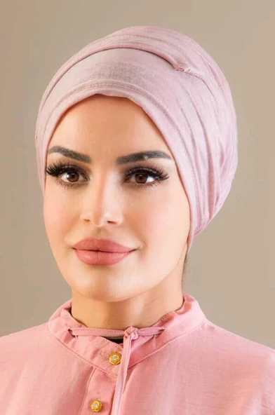 Aişe Tesettür Gülkurusu Battal Boy Kaymaz Bone - 40500 ürün görseli 1