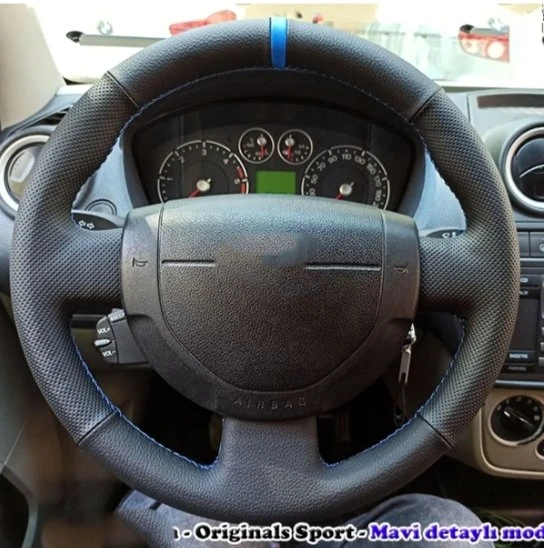 Ford Fiesta 2002-2007 Araca Özel Direksiyon Kılıfı (noktalı Düz Yüzüklü) ürün görseli 1