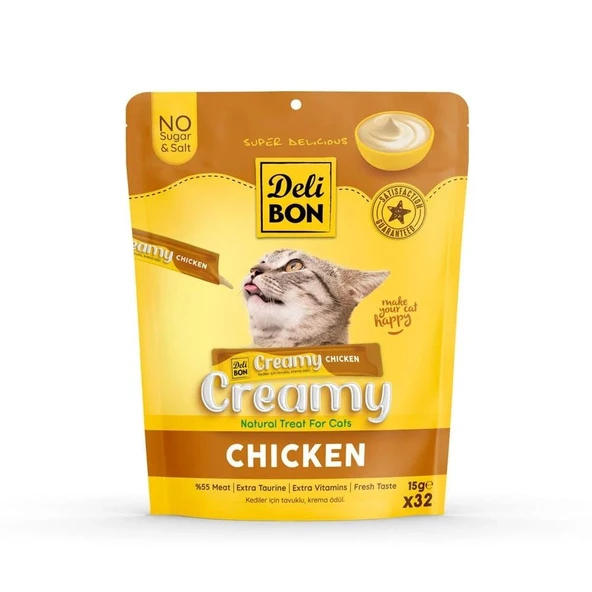 Delibon Creamy Ödül Maması Tavuklu 15gr 32li Paket ürün görseli 1