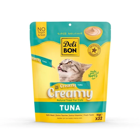 Delibon Creamy Ödül Maması Ton Balıklı 15gr 32li Paket ürün görseli 1