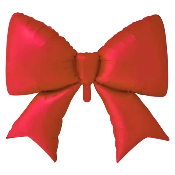 Saten Fiyonk Folyo Balon Kırmızı 98x75 cm ürün görseli 1