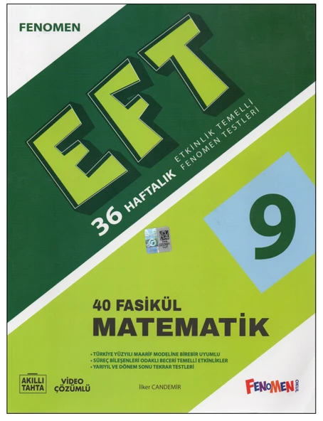 Fenomen 9.Sınıf EFT Matematik Fasikül Testleri ürün görseli 1