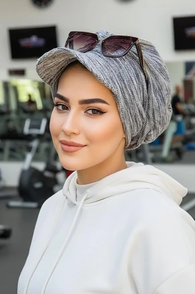 Aişe Tesettür Kot Desen Tesettür Şapka Bone ürün görseli 1