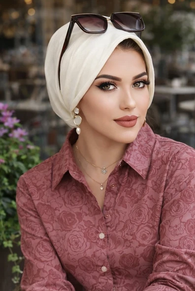 Aişe Tesettür Kırık Beyaz Tesettür Şapka Bone ürün görseli 1