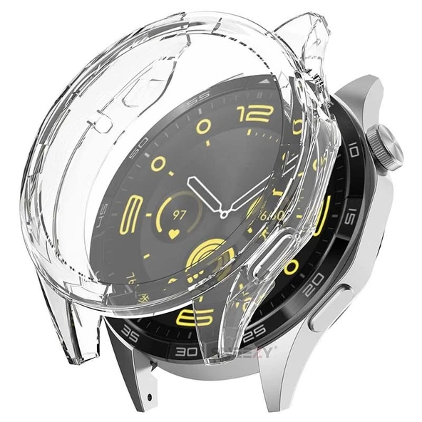 Sneezy Huawei Watch Gt4 46mm Tpu Yumuşak Silikon Kasa Ve Ekran Koruyucu  Şeffaf ürün görseli 1