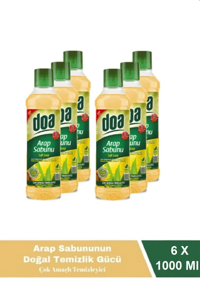 Doa Sıvı Arap Sabunu 1 Lt Vegan x 6 Adet ürün görseli 1