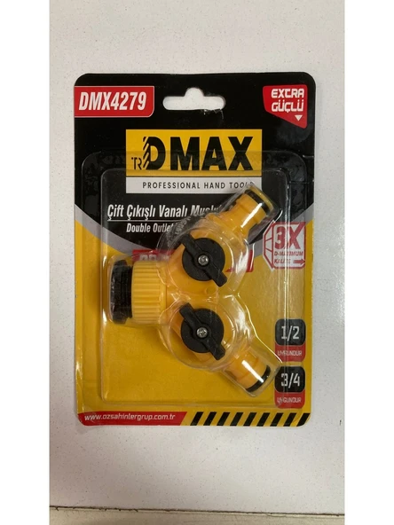 Dmax Çift Çıkışlı Vanalı Musluk Adaptörü 4279 - Resim 2