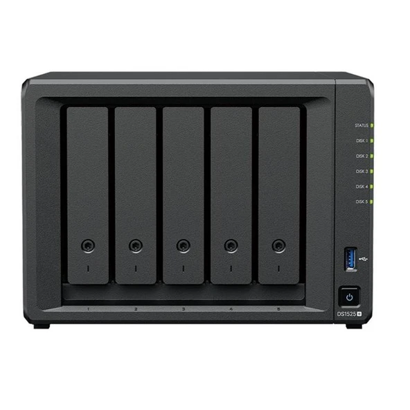 SYNOLOGY DS1525 PLUS RYZEN V1500B 8GB RAM- 5-diskli Nas Server (Disksiz) ürün görseli 1
