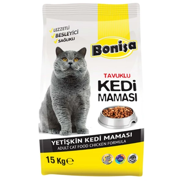 Yetişkin Kedi Maması - Bonisa - Tavuklu - 15 Kg ürün görseli 1