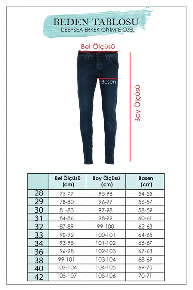 DeepSEA Likralı Jeans Skinny Fit Esnek Kot Pantolon 2004157 ürün görseli 1