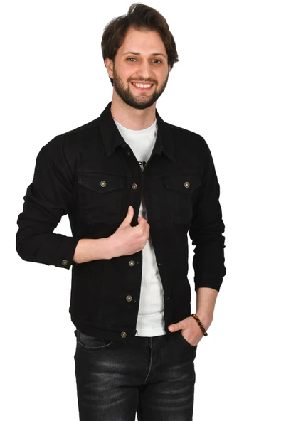 DeepSEA Slim Fit Likralı Kot Mont Jean Ceket 2201007 ürün görseli 1