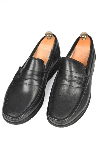 DeepSEA İçi Kürklü Ortopedik Taban Hakiki Deri Ayakkabı Loafer 2501008 ürün görseli 1