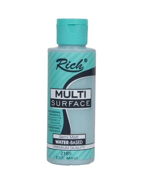 Rich Multi Surface Akrilik Boya Ege Mavi 120cc ürün görseli 1