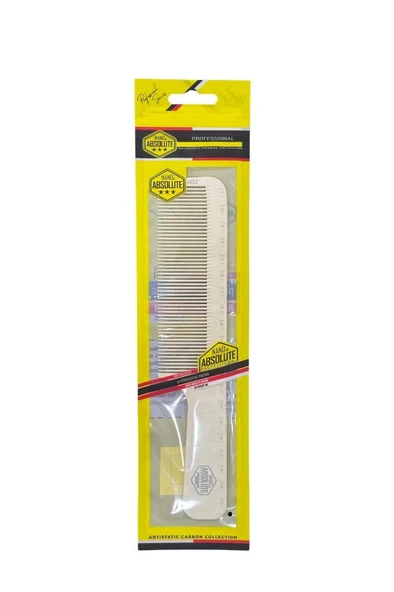 Nano Absolute Tutmalı Cetvelli Tarak 21 cm Beyaz G-432 ürün görseli 1