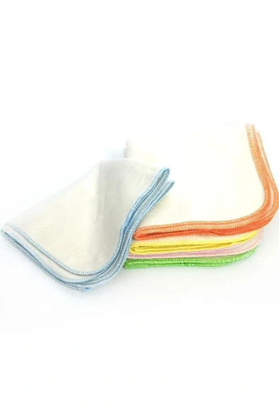 Babyjem %100 Pamuk Bebek Ağız Mendili Beyaz 28x28 Cm 10 Lu ürün görseli 1