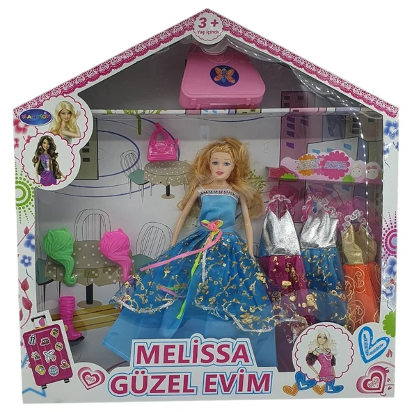Bebek Yedek Elbiseli Ve Aksesuarlı - 1115-21 - Mavi ürün görseli 1