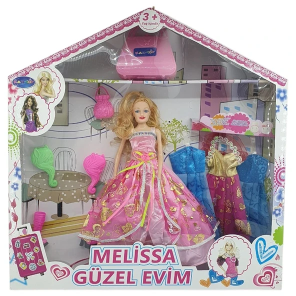 Bebek Yedek Elbiseli Ve Aksesuarlı - 1115-21 - Açık Pembe ürün görseli 1
