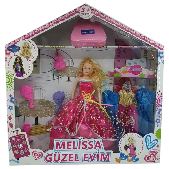 Bebek Yedek Elbiseli Ve Aksesuarlı - 1115-21 - Pembe ürün görseli 1