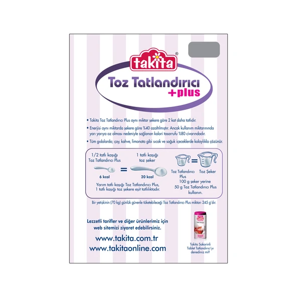TOZ TATLANDIRICI PLUS 225 GR - Resim 2