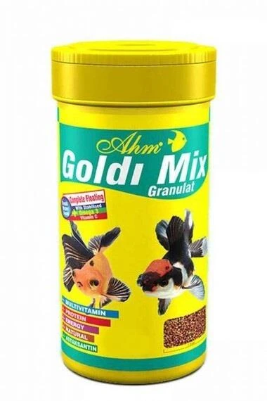 Ahm Goldi Mix Granulat Balık Yemi 250 ml ürün görseli 1