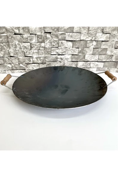 SEMAVER MARKET Kalın Hakiki Kavurma Sac 40 Cm Çift Taraflı Sac Kavurma Ve Gözleme Sacı ürün görseli 1