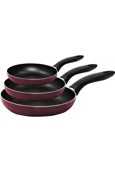 Mehtap Mor 3'lü Tava Seti 18 Cm 22 Cm 26 Cm ürün görseli 1