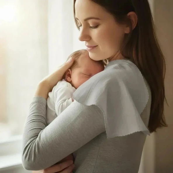 Babyjem Bürümcük Anne Omuz Örtüsü Gri ürün görseli 1