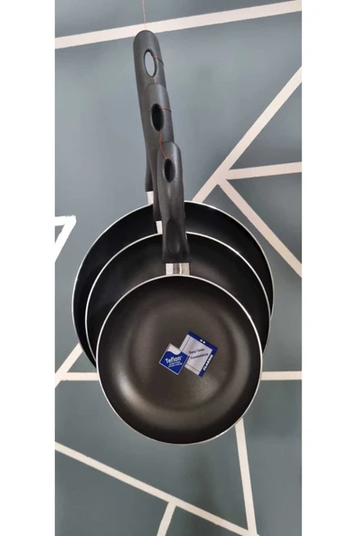 Mehtap Tava 3lü Set 18-22-26 Cm Teflon Yanmaz Yapışmaz Tava Turkuaz Mavii ürün görseli 1