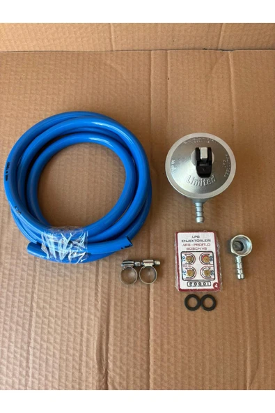 GURKAN Metal Dedantör 5 Li Set Lpg Enjektör Hortum 2metre + 2 Kelepçe + Pipo + 2 SİYAH CONTA ürün görseli 1