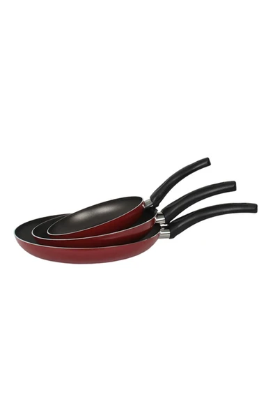 Mehtap 3'lu Tava 18-22-26 Cm Kırmızı ürün görseli 1
