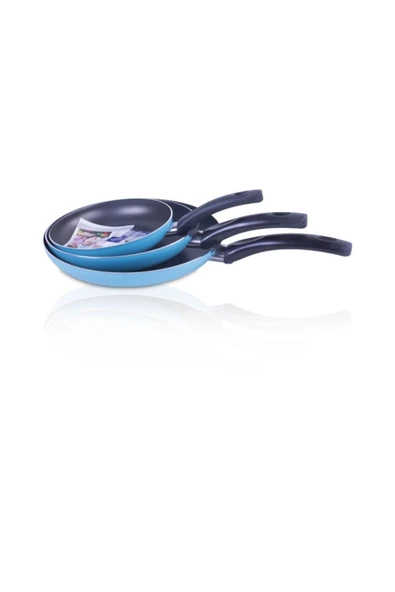 Mehtap 3'lü Tava Seti 18+22+26 cm ürün görseli 1