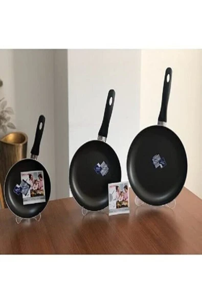 Mehtap 3'lü Tava Seti 18cm + 22cm + 26cm ürün görseli 1