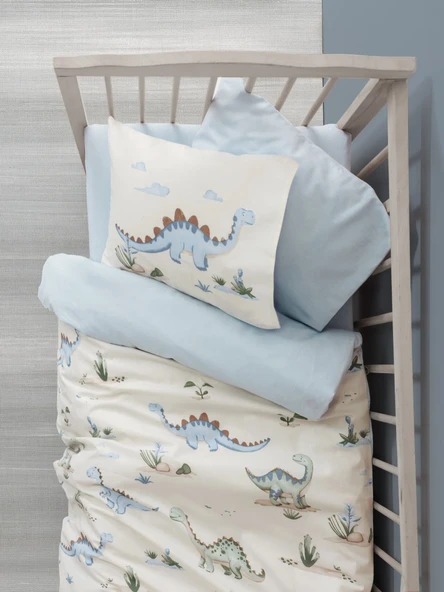 Cotton Box Bebek Nevresim Takımı Dinora Mavi ürün görseli 1