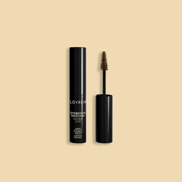 Lovren Organic 03 Natural Look Eyebrow Mascara Naturel Görünüm Kaş Maskarası 5ML ürün görseli 1