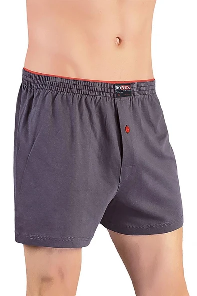 6 Adet Donex Erkek Pamuklu Düz Renk Penye Boxer 2303 ürün görseli 1