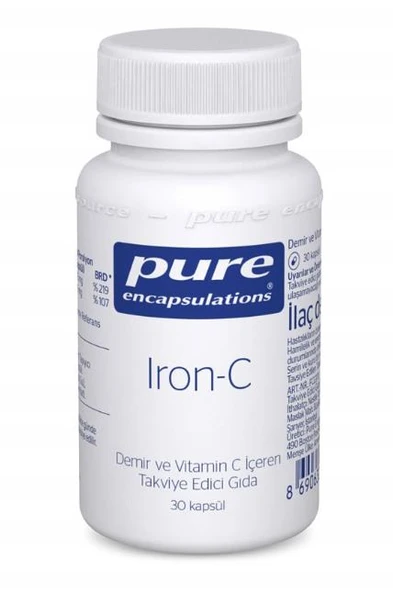Pure Encapsulations Iron-C 30 Kapsül ürün görseli 1