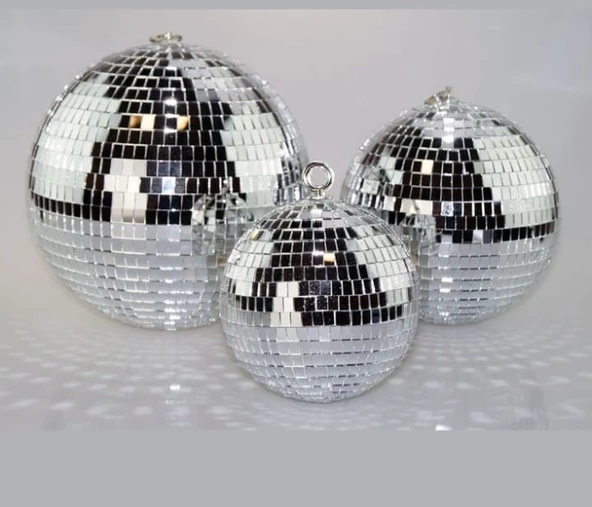 Disko Topu 3 LÜ SET (30 CM- 20 Cm - 15 CM) - Yüksek Kalite Profesyonel Disko Topu - Ev Dekorasyon ürün görseli 1