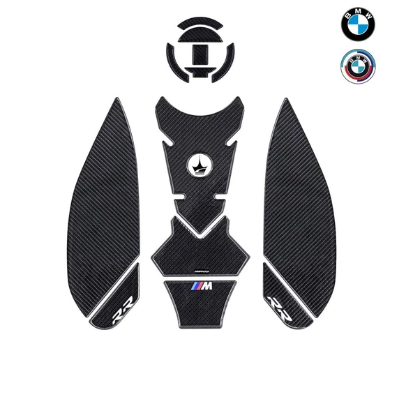 Grippatch BMW S1000RR 2023-2025 ile Uyumlu Full Depo Koruma 6D Karbon Tank Pad ürün görseli 1